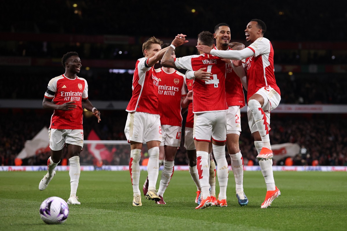 arsenal 5-0 chelsea saka white saliba gabriel odegaard