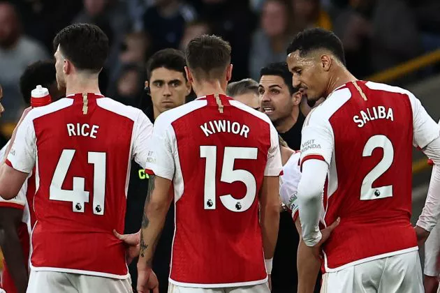 arsenal arteta rice kiwior saliba