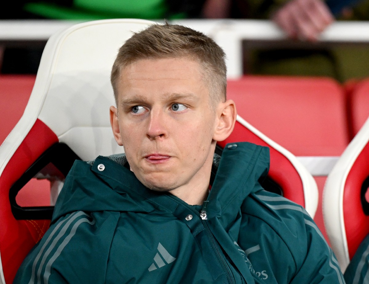 arsenal bayern zinchenko bench
