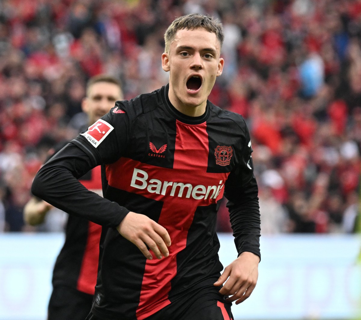 bayer leverkusen florian wirtz celebration bayer leverkusen florian wirtz celebration