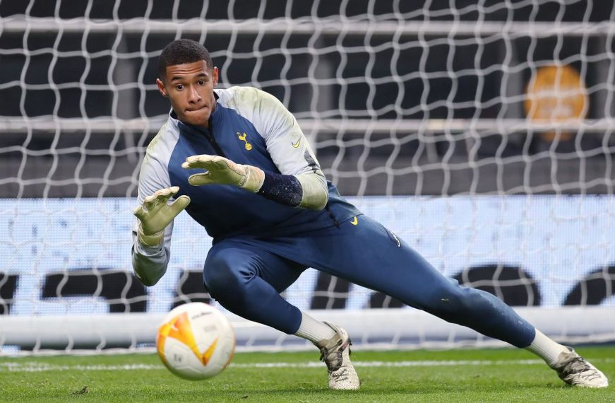Tottenham goalkeeper Brandon Austin