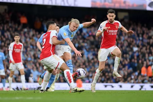 city 0-0 arsenal saliba haaland jorginho