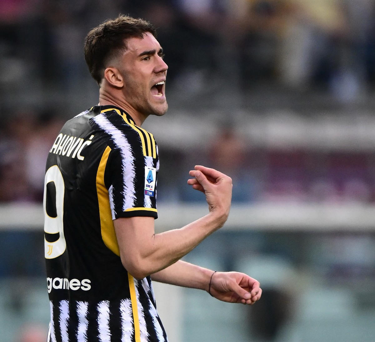 juventus striker dusan vlahovic 2024