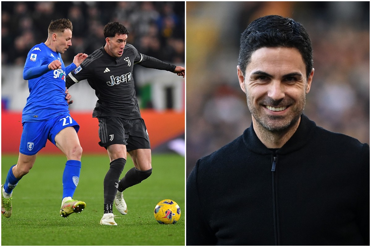 juventus striker vlahovic arsenal manager arteta