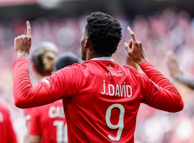 Lille striker Jonathan David