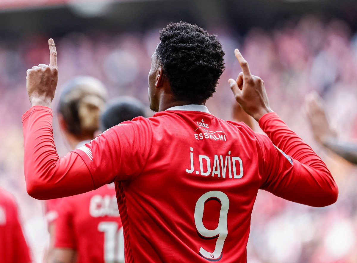 Lille striker Jonathan David