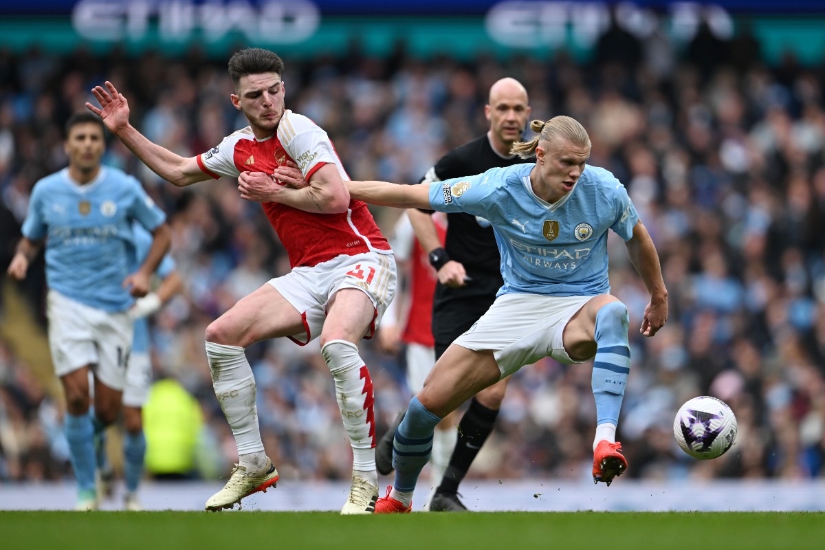 man city arsenal declan rice erling haaland