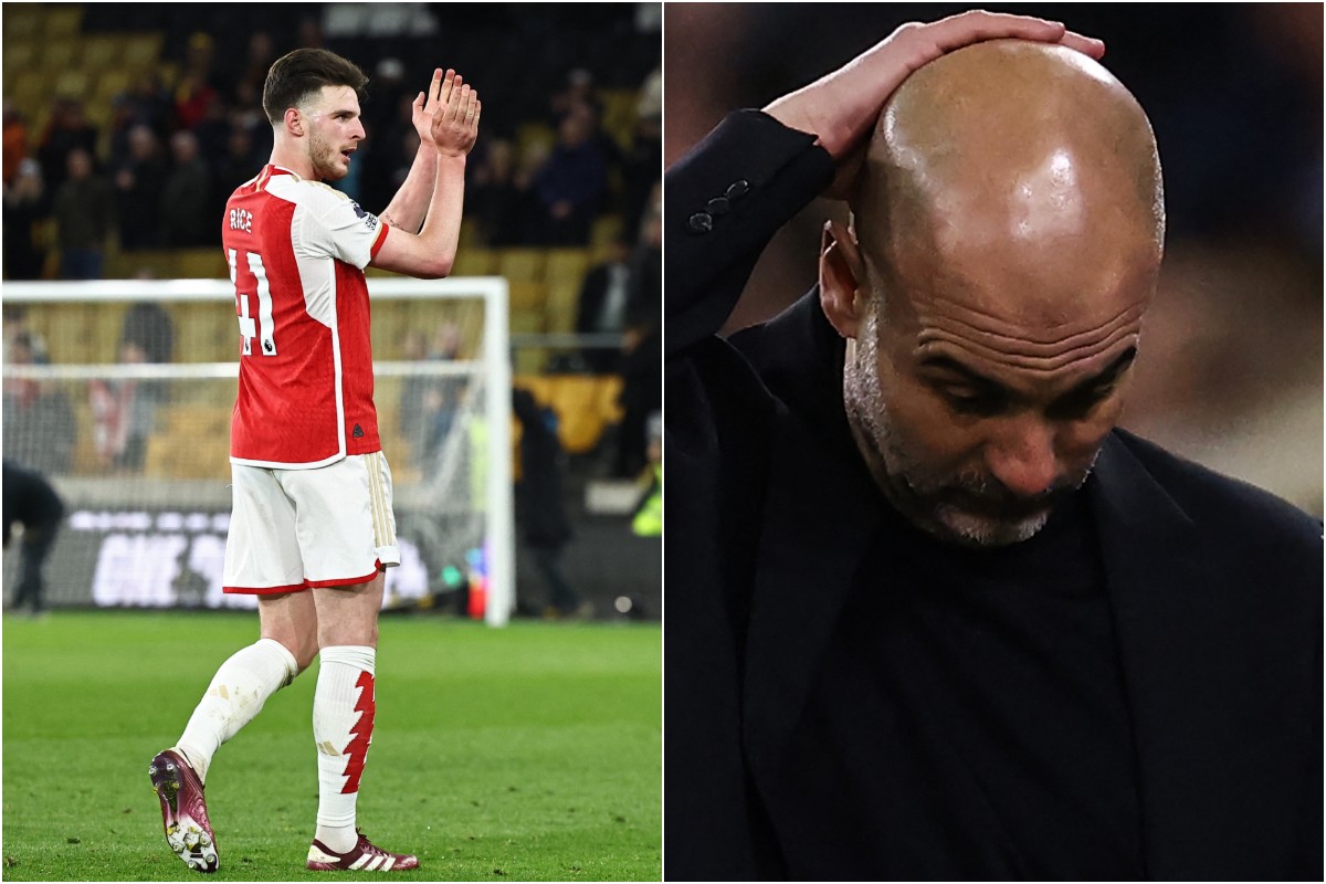 rice arsenal guardiola man city