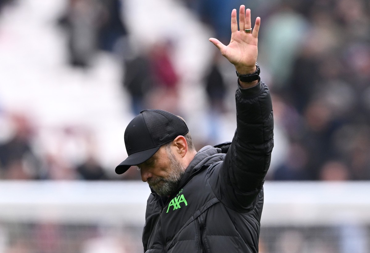 west ham liverpool klopp wave