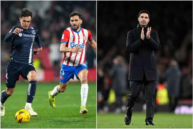 zubimendi real sociedad girona mikel arteta