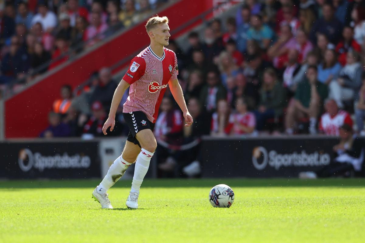 Flynn Downes in action for Southampton