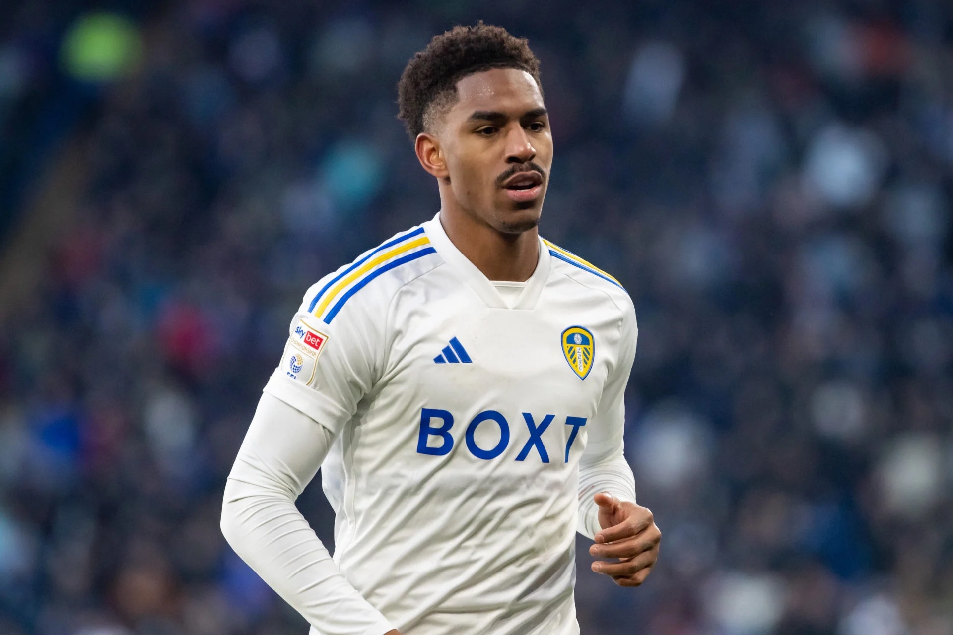 Junior Firpo in action for Leeds.