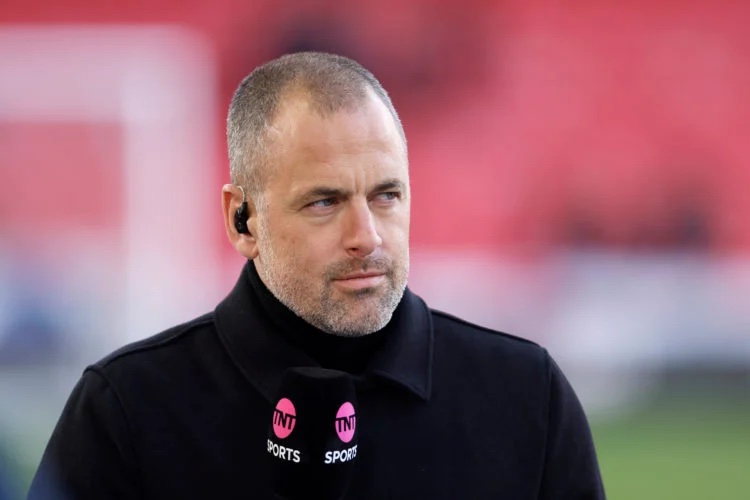 Joe Cole doing punditry for TNT Sports.