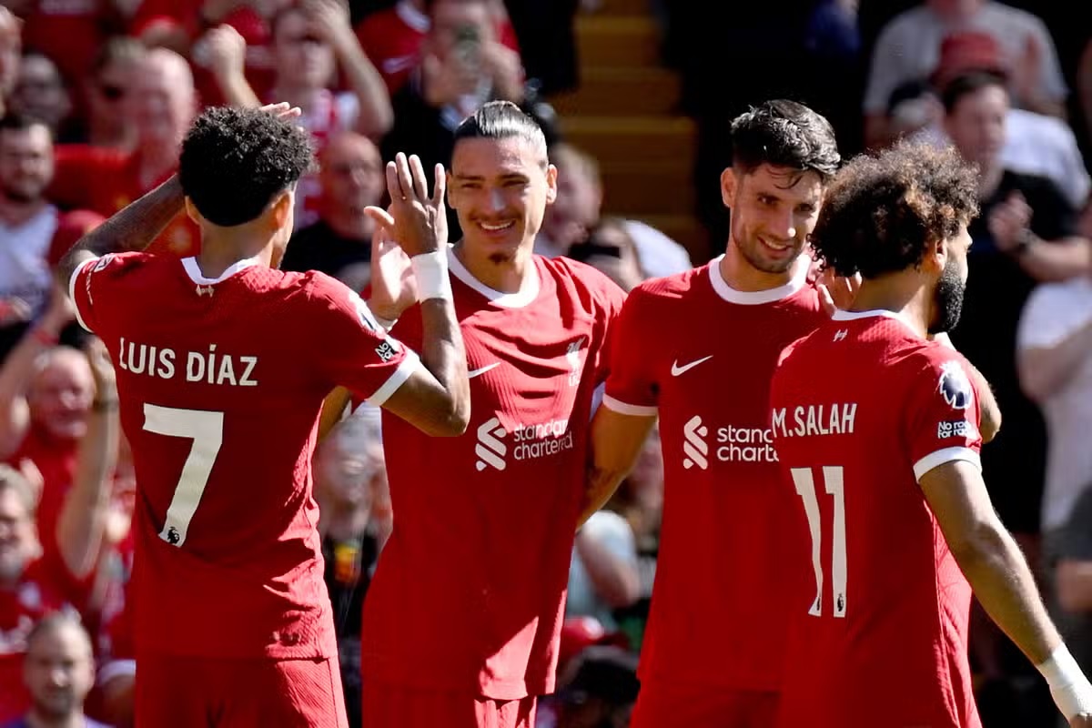 Liverpool Premier League Darwin Nunez Mo Salah