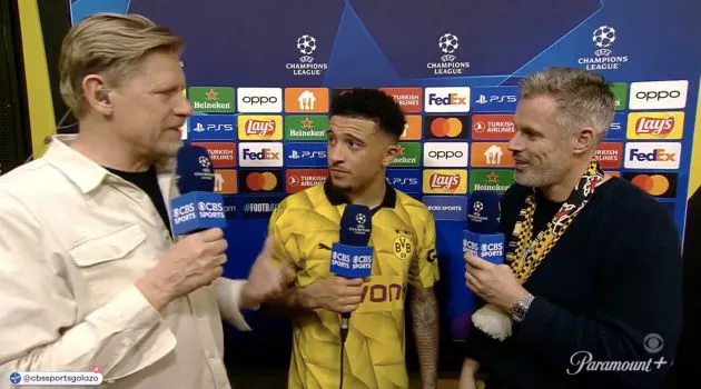 Jadon Sancho discusses his future on CBS.