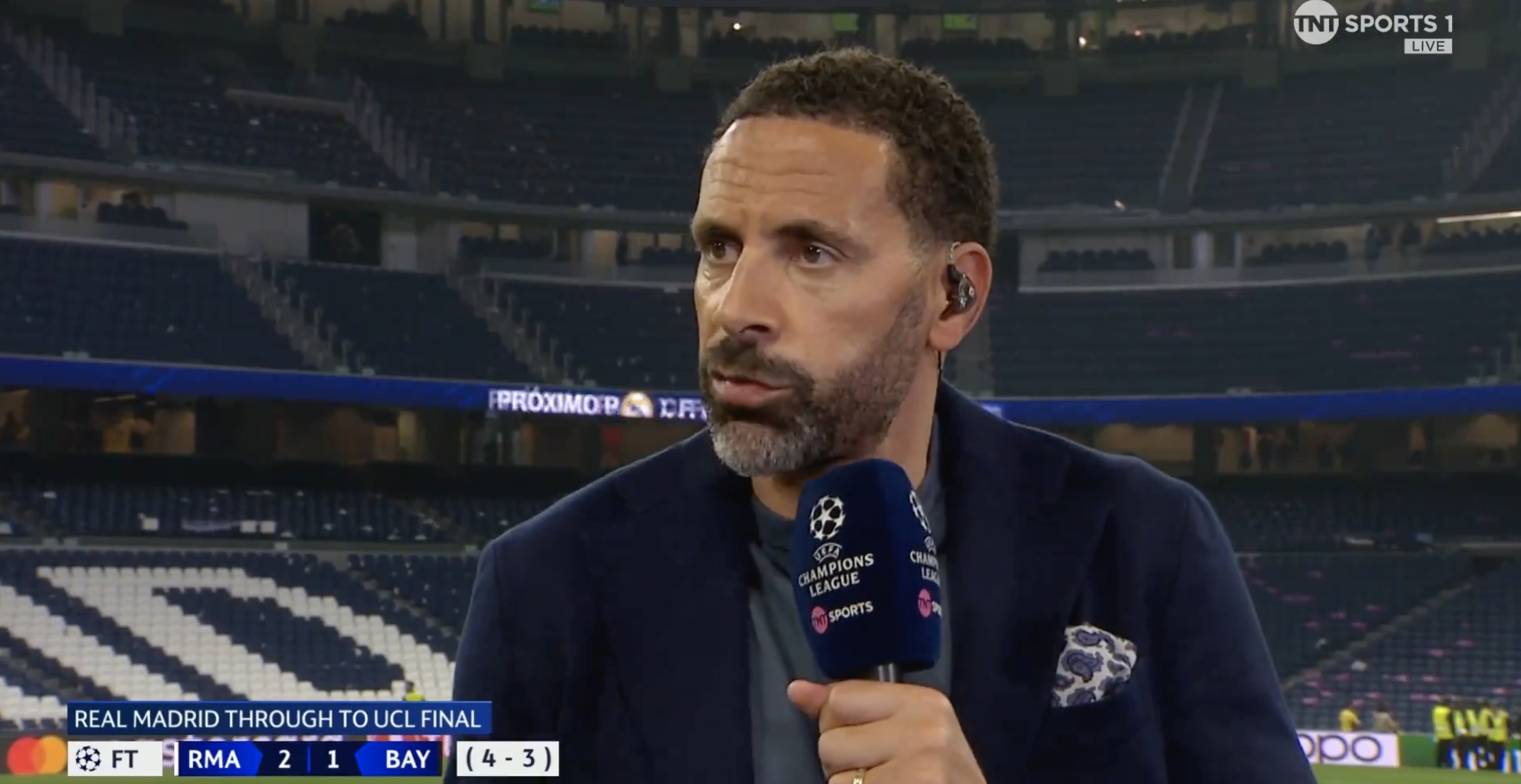 Rio Ferdinand on TNT Sports.