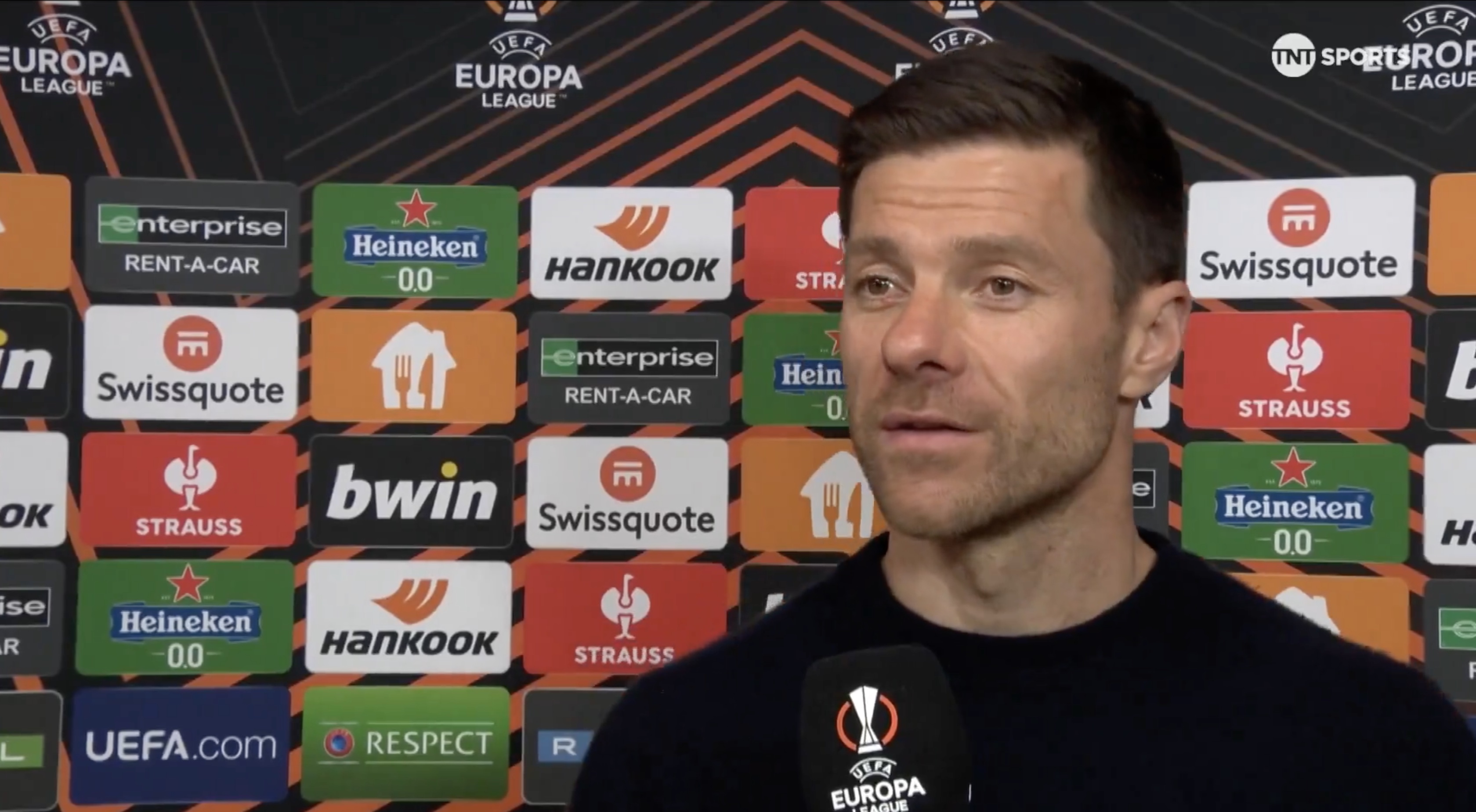 Xabi Alonso reacts to making Europa League final.