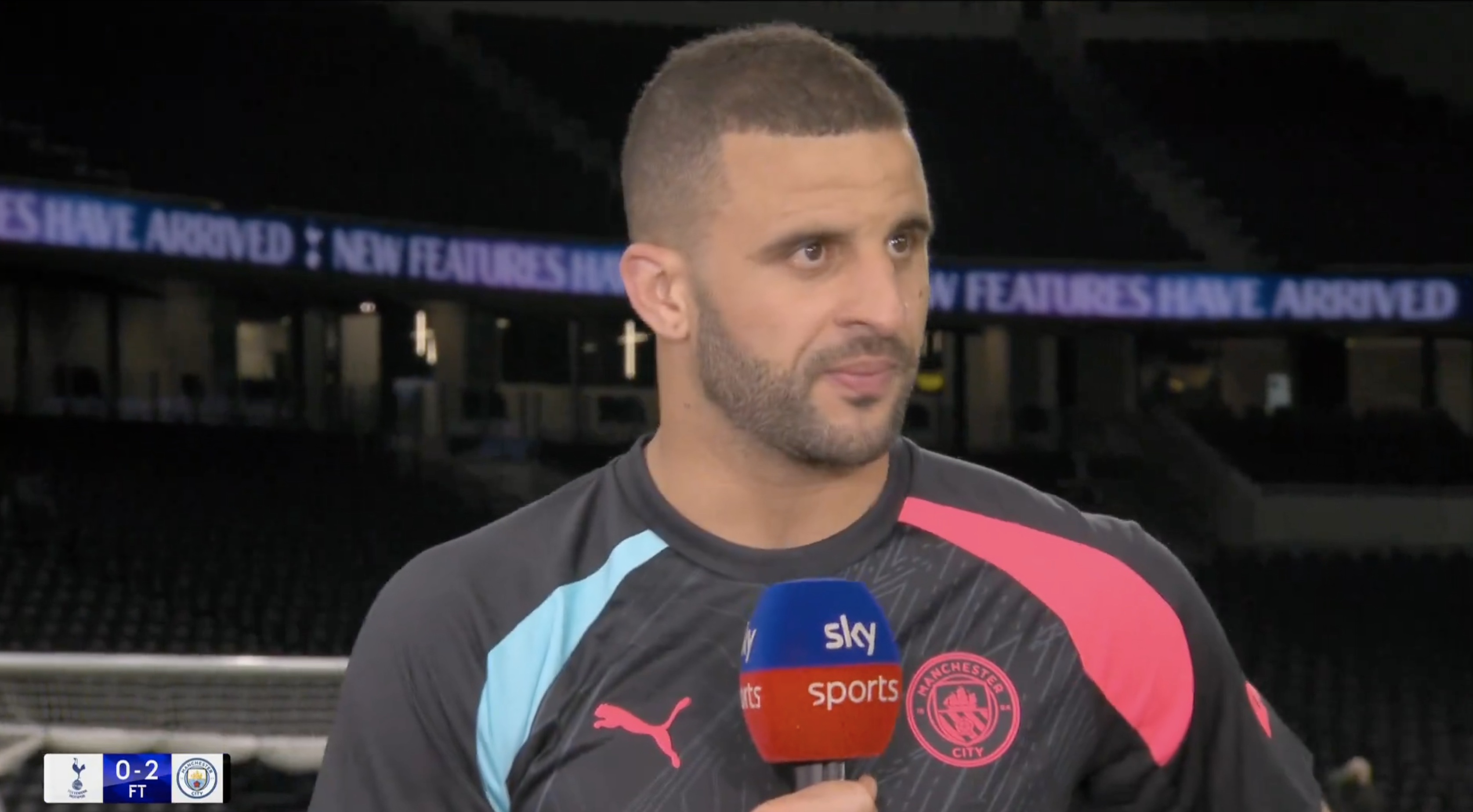 Kyle Walker post match reaction.