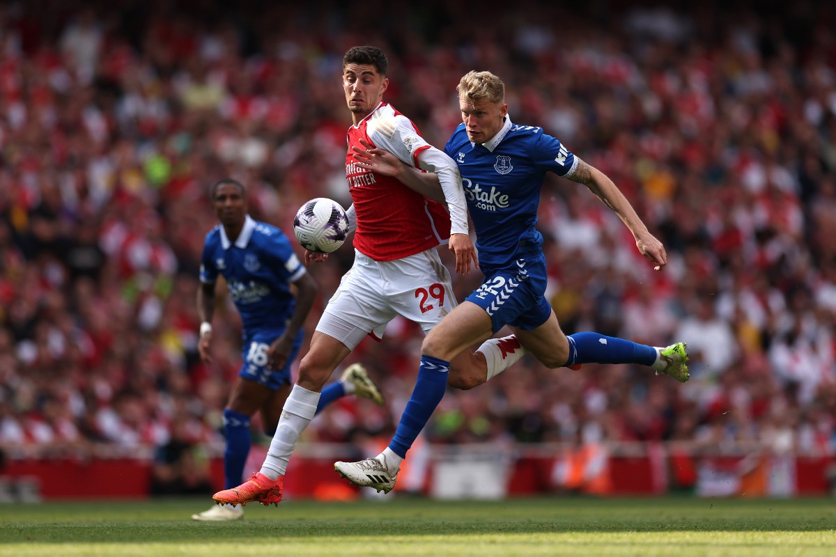 arsenal 2-1 everton havertz branthwaite