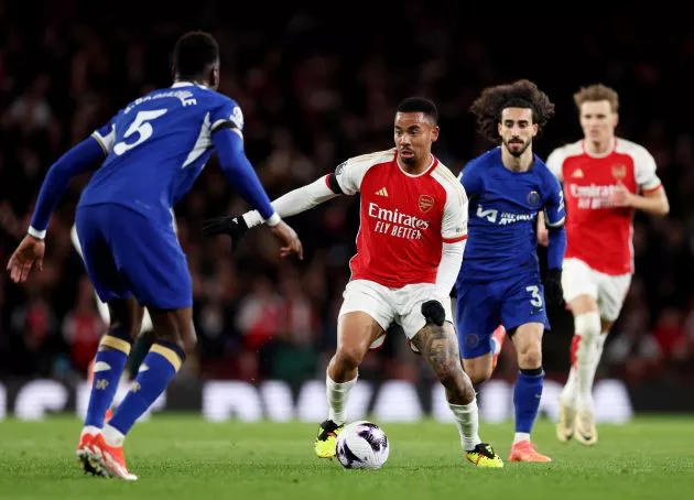 arsenal 5-0 chelsea jesus badiashile cucurella