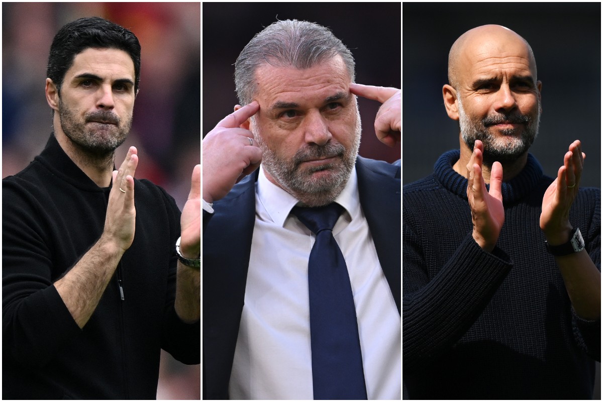 arteta postecoglou guardiola