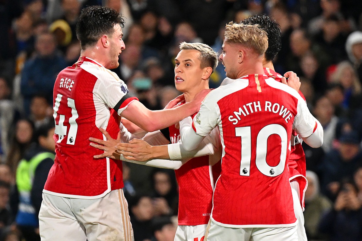 chelsea arsenal rice trossard smith rowe