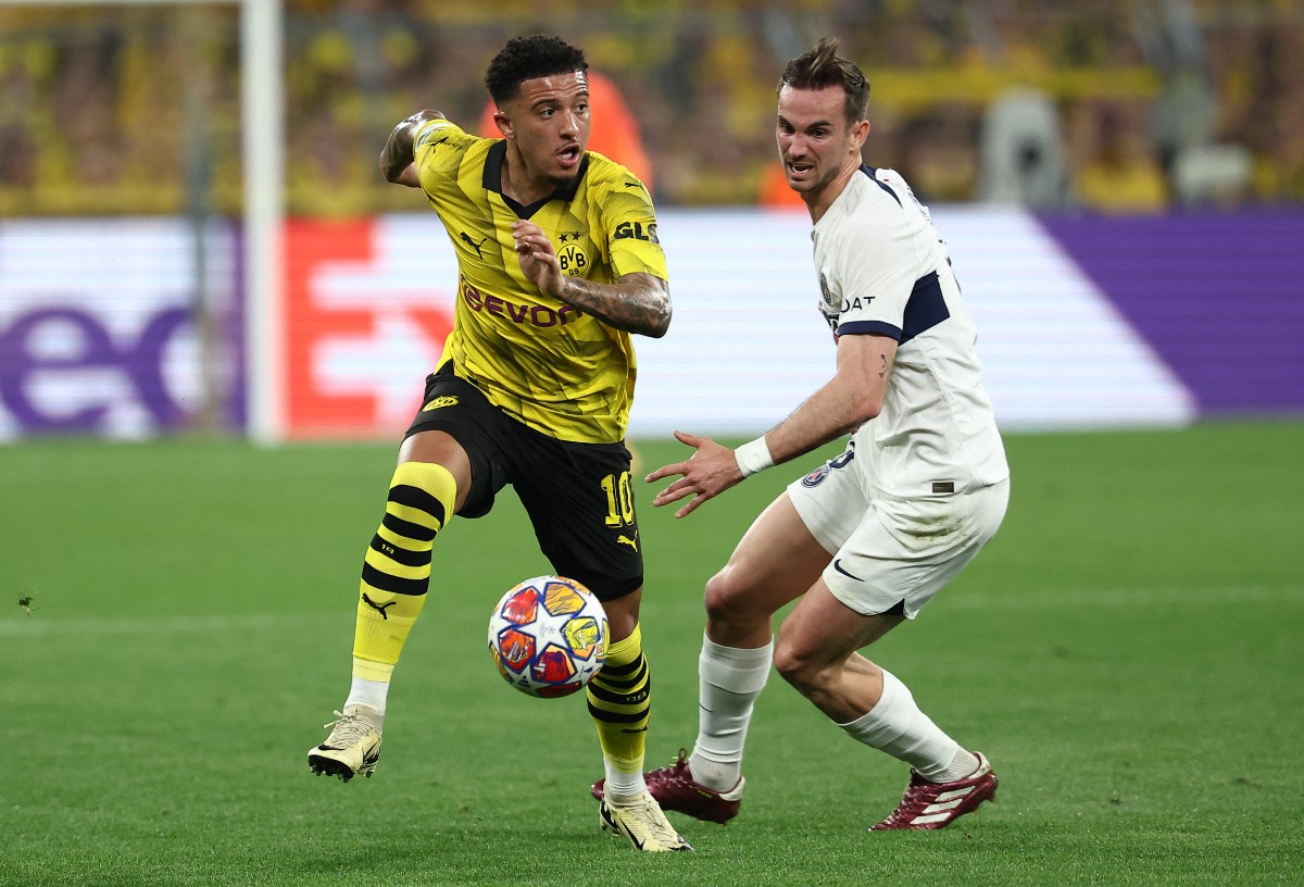 dortmund vs paris saint-germain jadon sancho