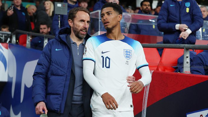 Gareth Southgate and Jude Bellingham.