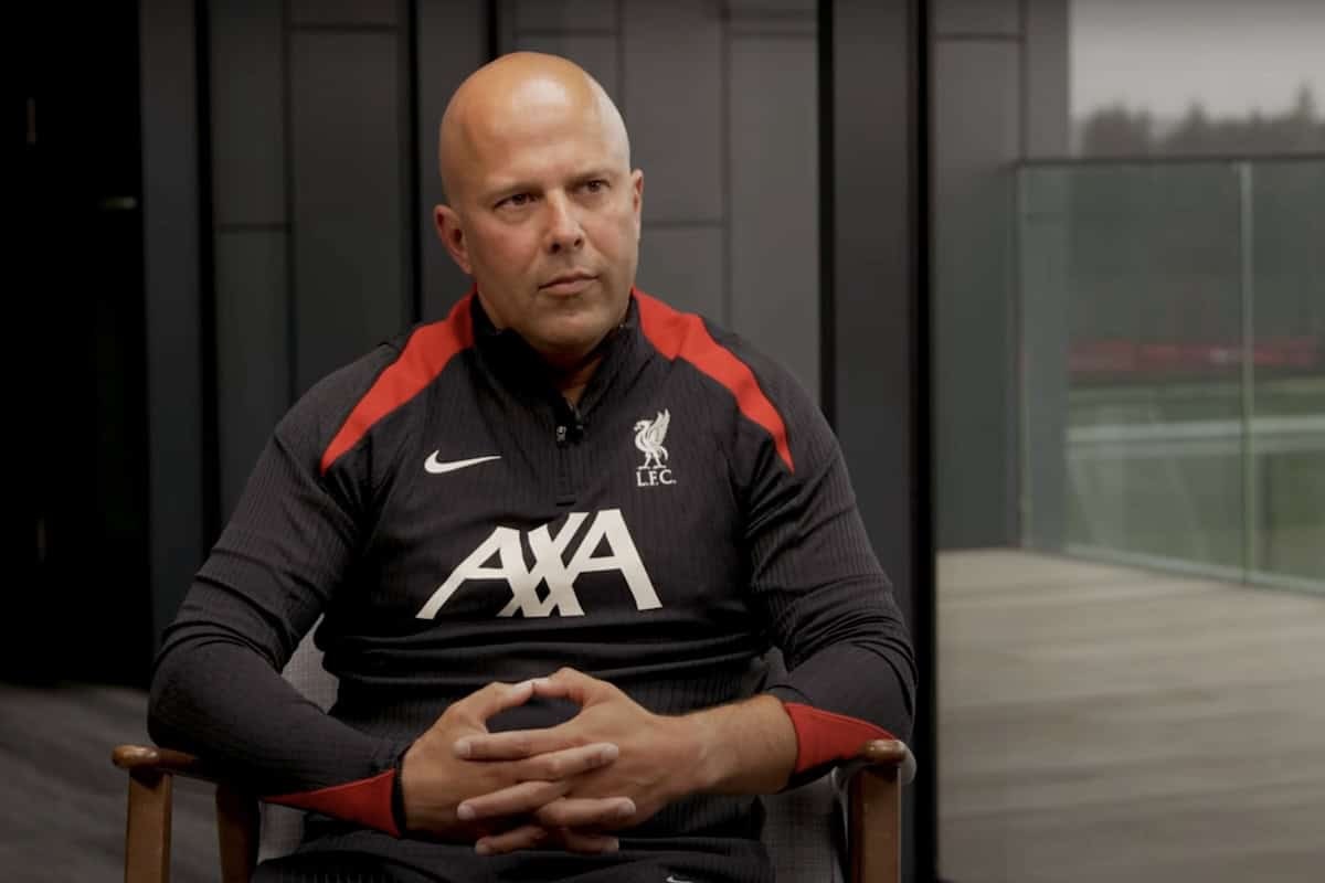 Liverpool manager Arne Slot
