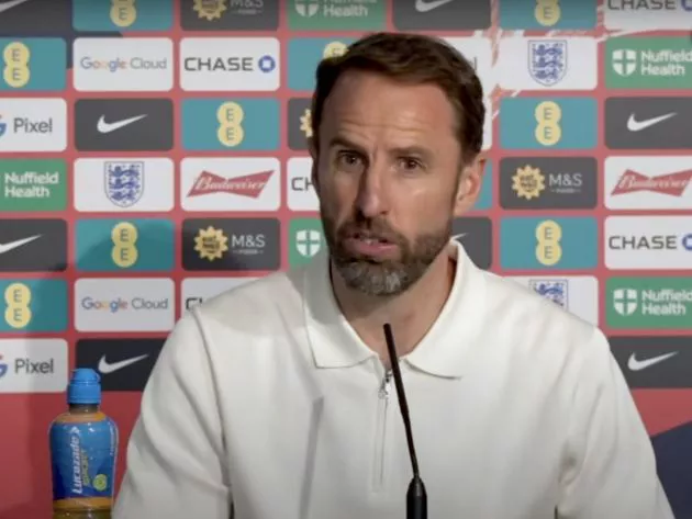 Gareth Southgate reacts to Bosnia win.