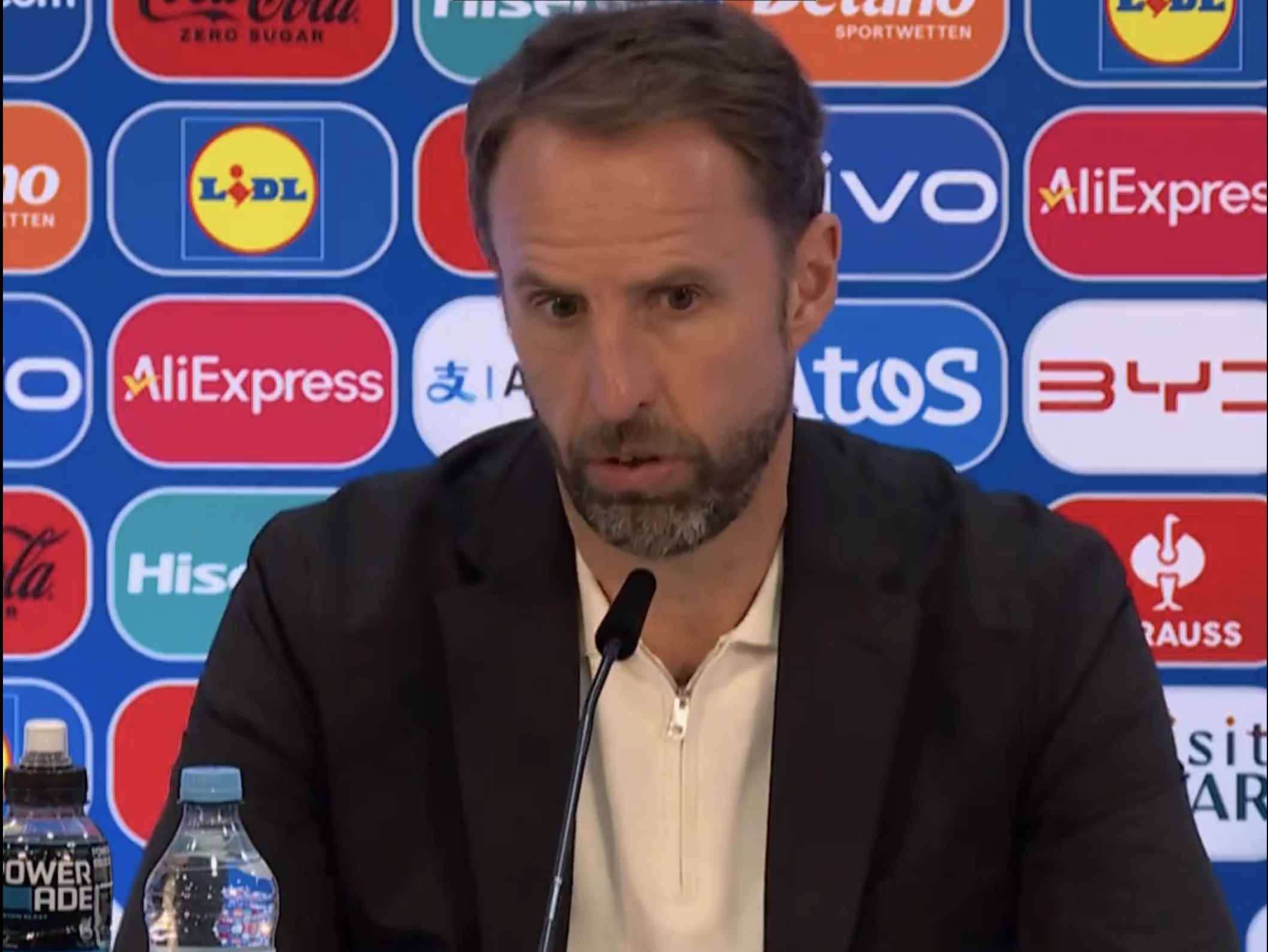 Gareth Southgate Serbia post match press conference.