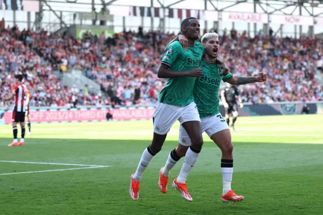 brentford newcastle isak bruno guimaraes