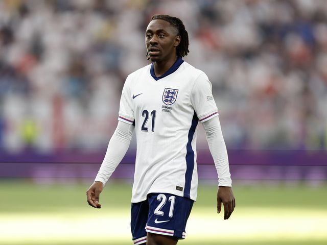 Eberechi Eze in action for England.