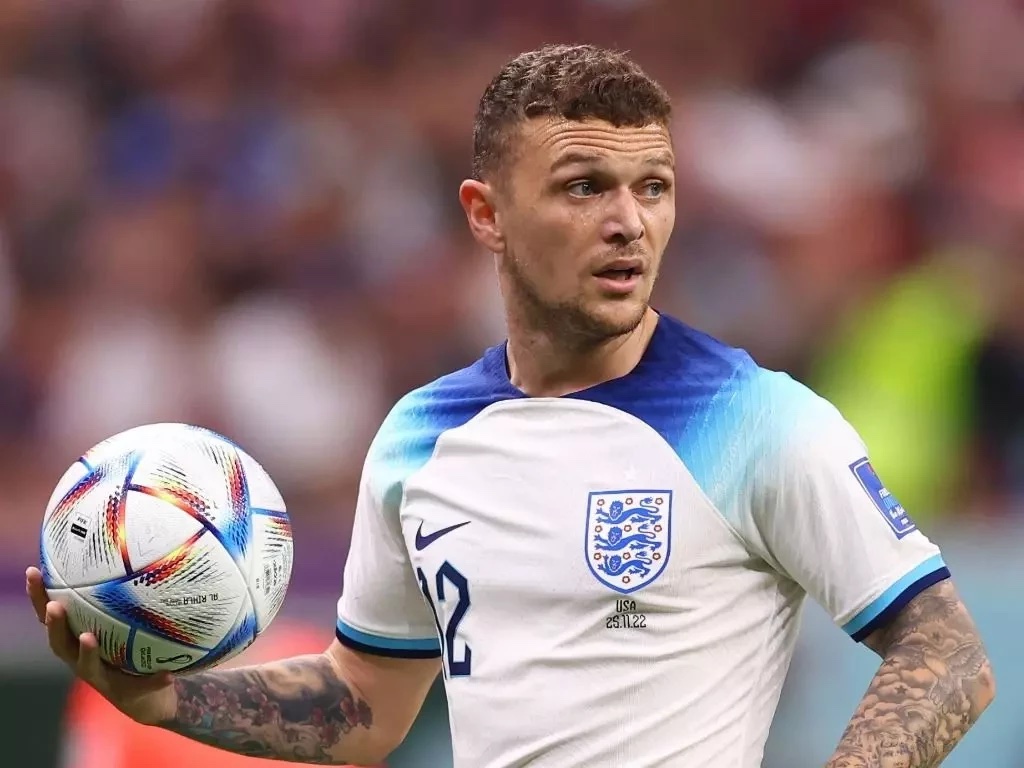 Kieran Trippier in action for England.