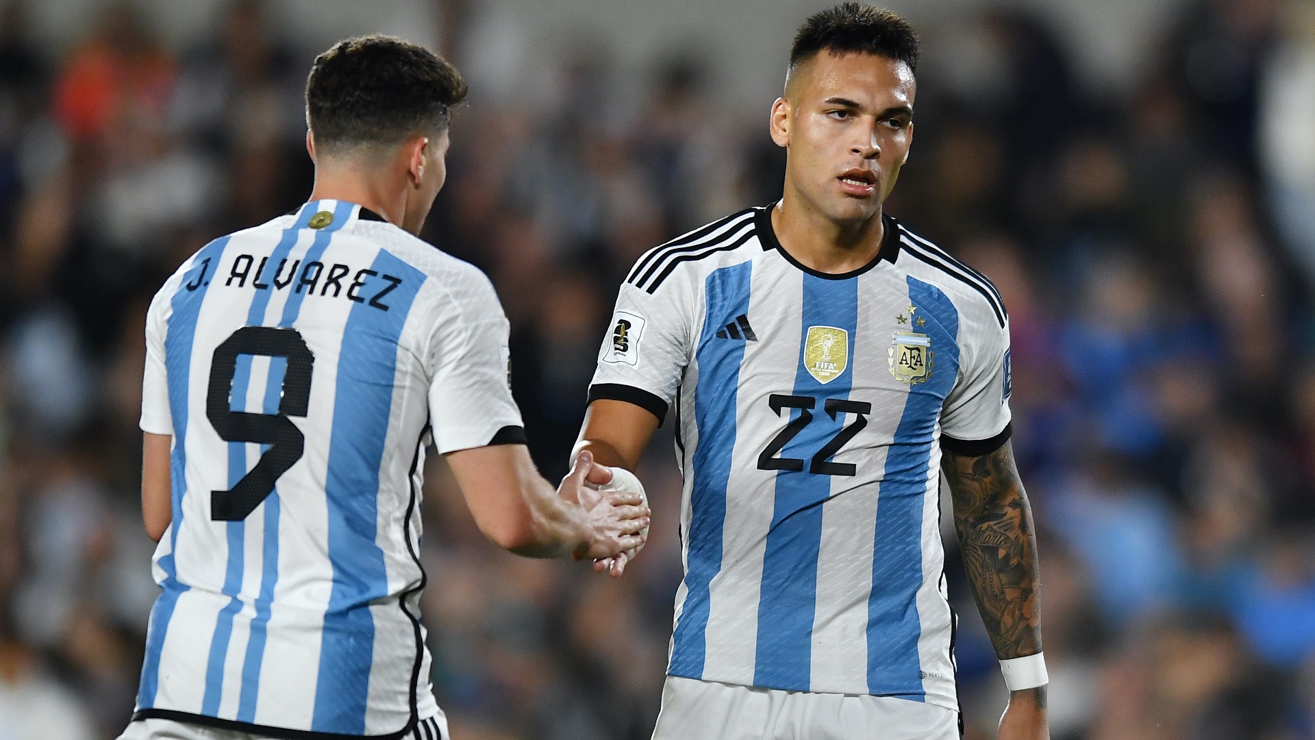 Lautaro Martinez and Julian Alvarez