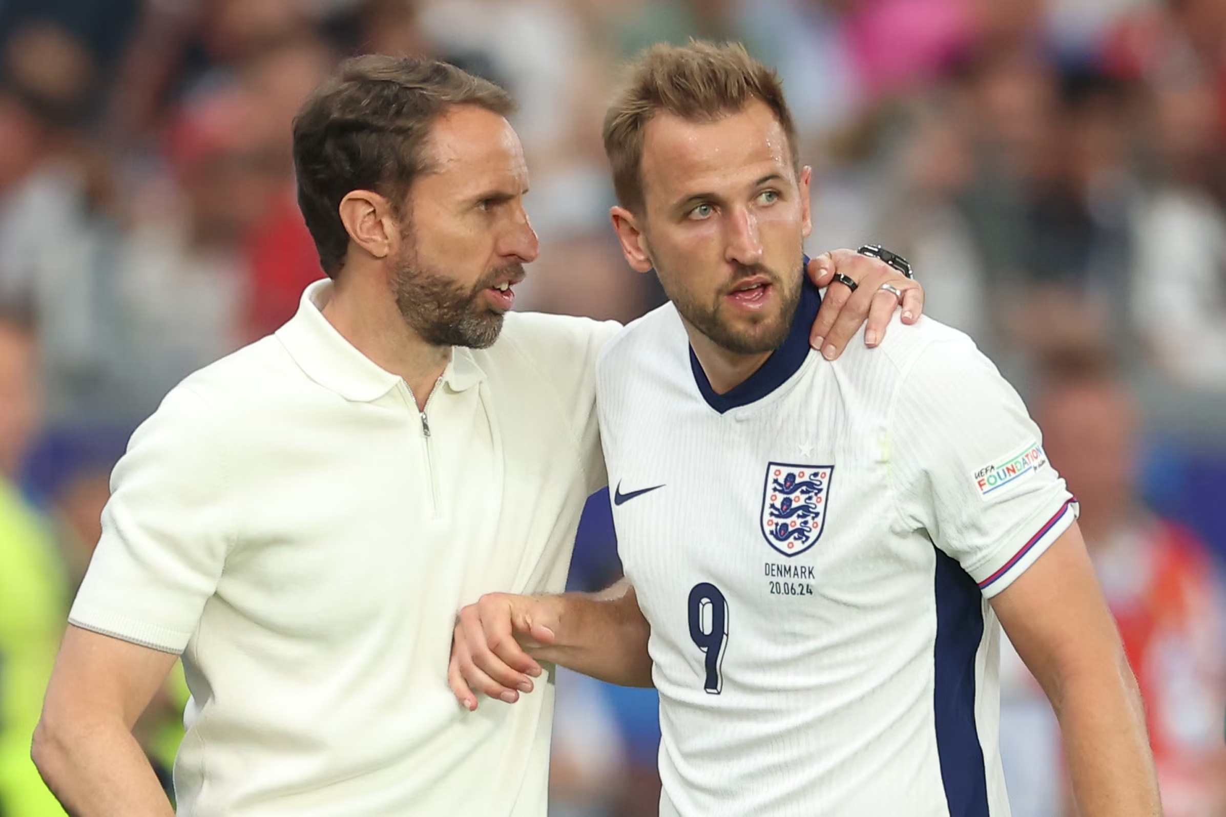 Gareth Southgate with Harry Kane.