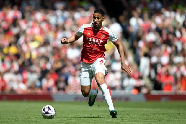 saliba arsenal vs bournemouth