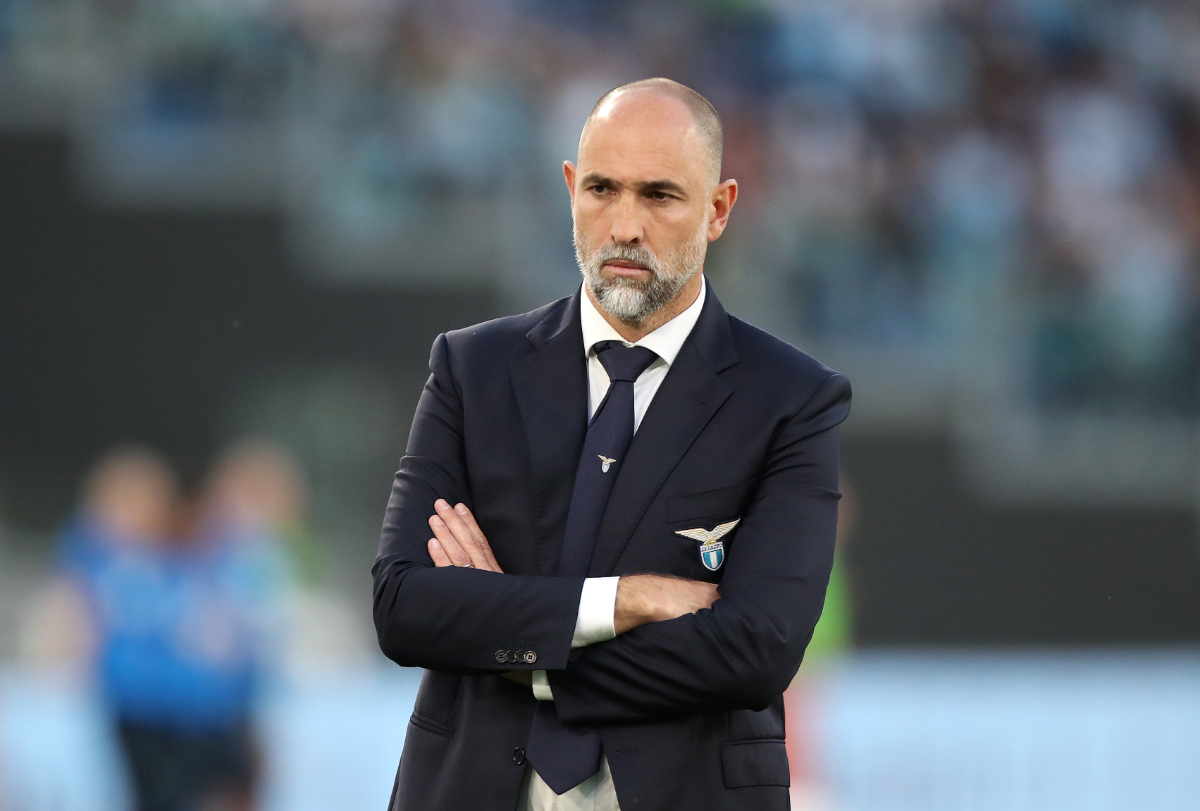 Igor Tudor, Head Coach of SS Lazio, looks on prior to the Serie A TIM match between SS Lazio and US Sassuolo at Stadio Olimpico on May 26, 2024 in Rome, Italy.
