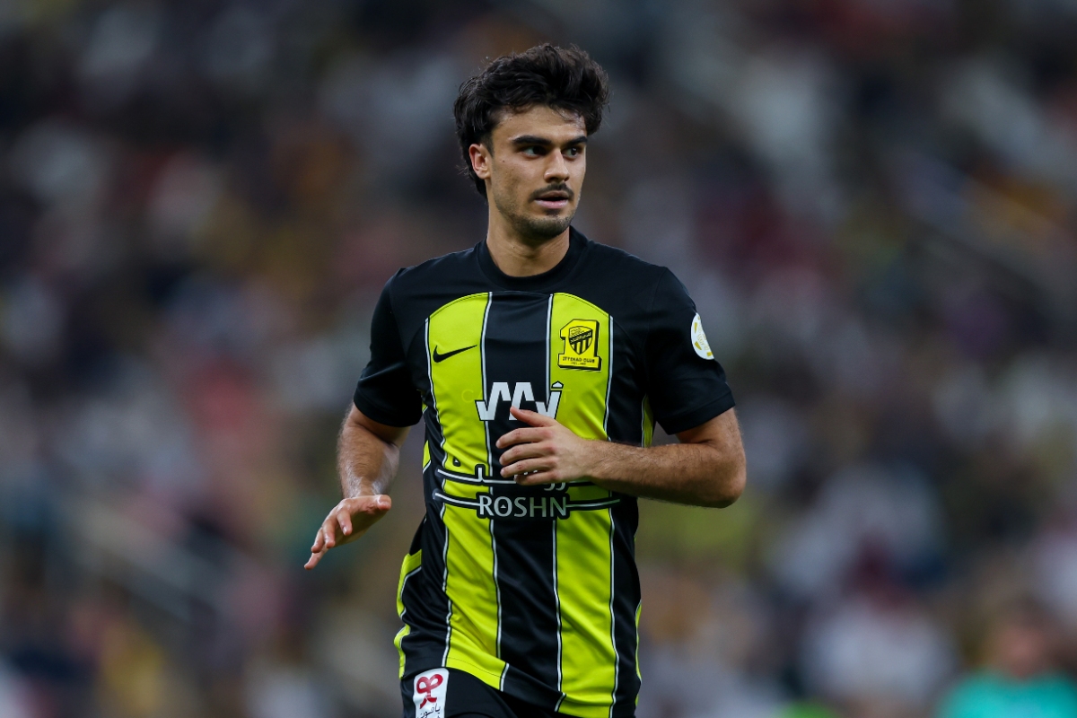 Jota of Al Ittihad runs during the Saudi Pro League match between Al-Ittihad and Al-Taawoun at King Abdullah Sport City Stadium on April 5, 2024 in Jeddah, Saudi Arabia.