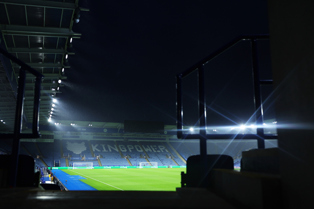 General view inside the stadium prior to the Barclays Women´s Super League match between Leicester City and Arsenal FC at The King Power Stadium on November 12, 2023 in Leicester, England.
