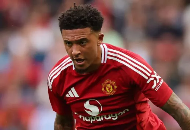 Jadon Sancho in action for Man United