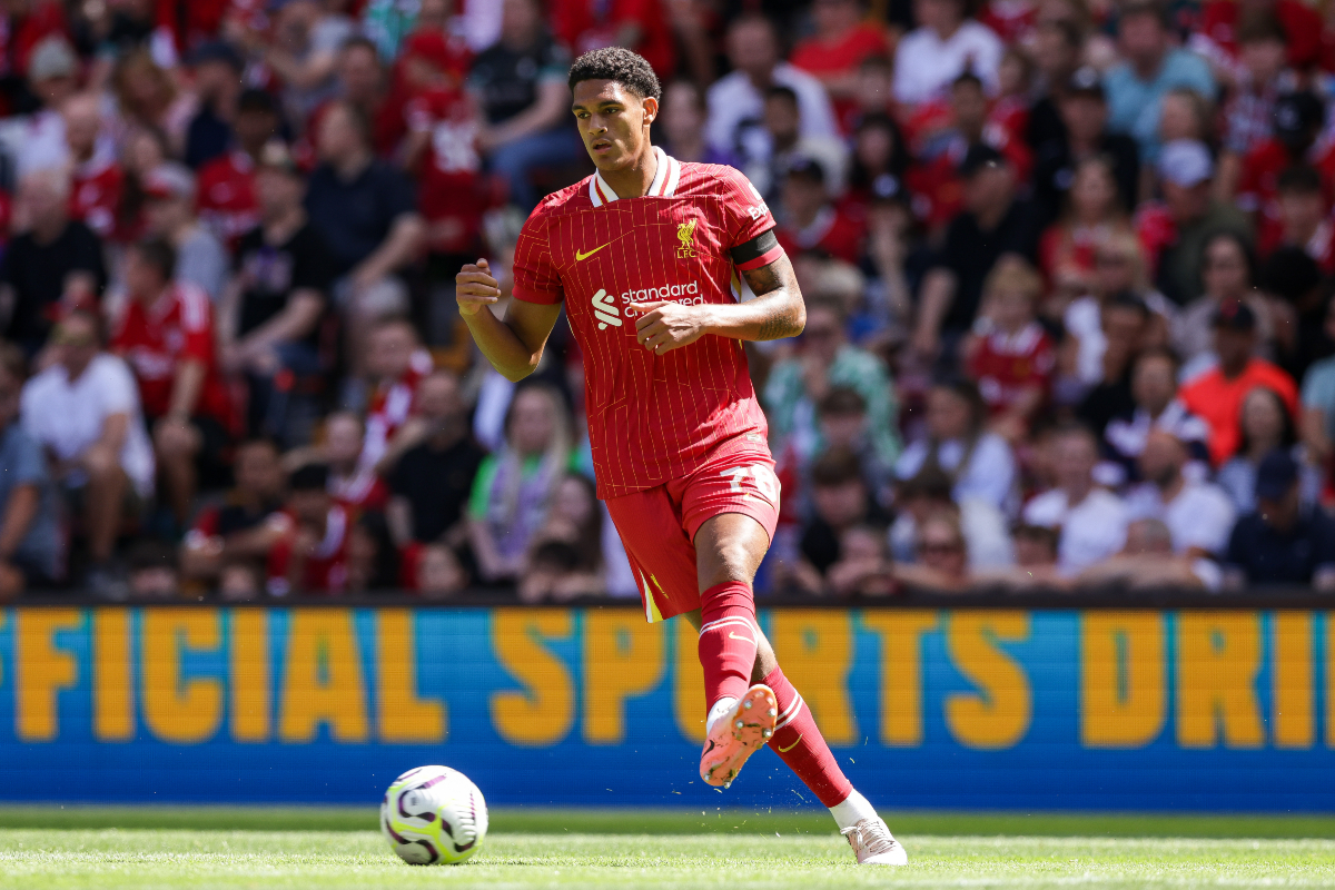 Liverpool Jarrel Quansah Arne Slot Jarell Quansah in action for Liverpool