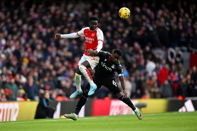 saka guehi arsenal palace