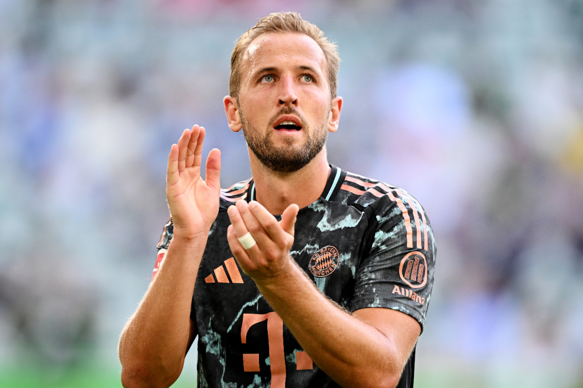 Harry Kane in action for Bayern Munich