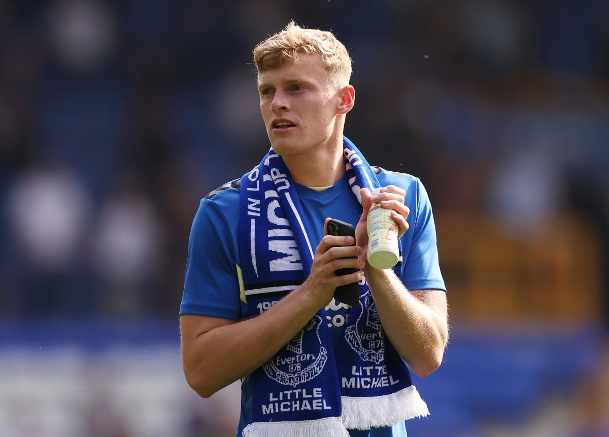 Everton defender Jarrad Branthwaite Everton defender Jarrad Branthwaite