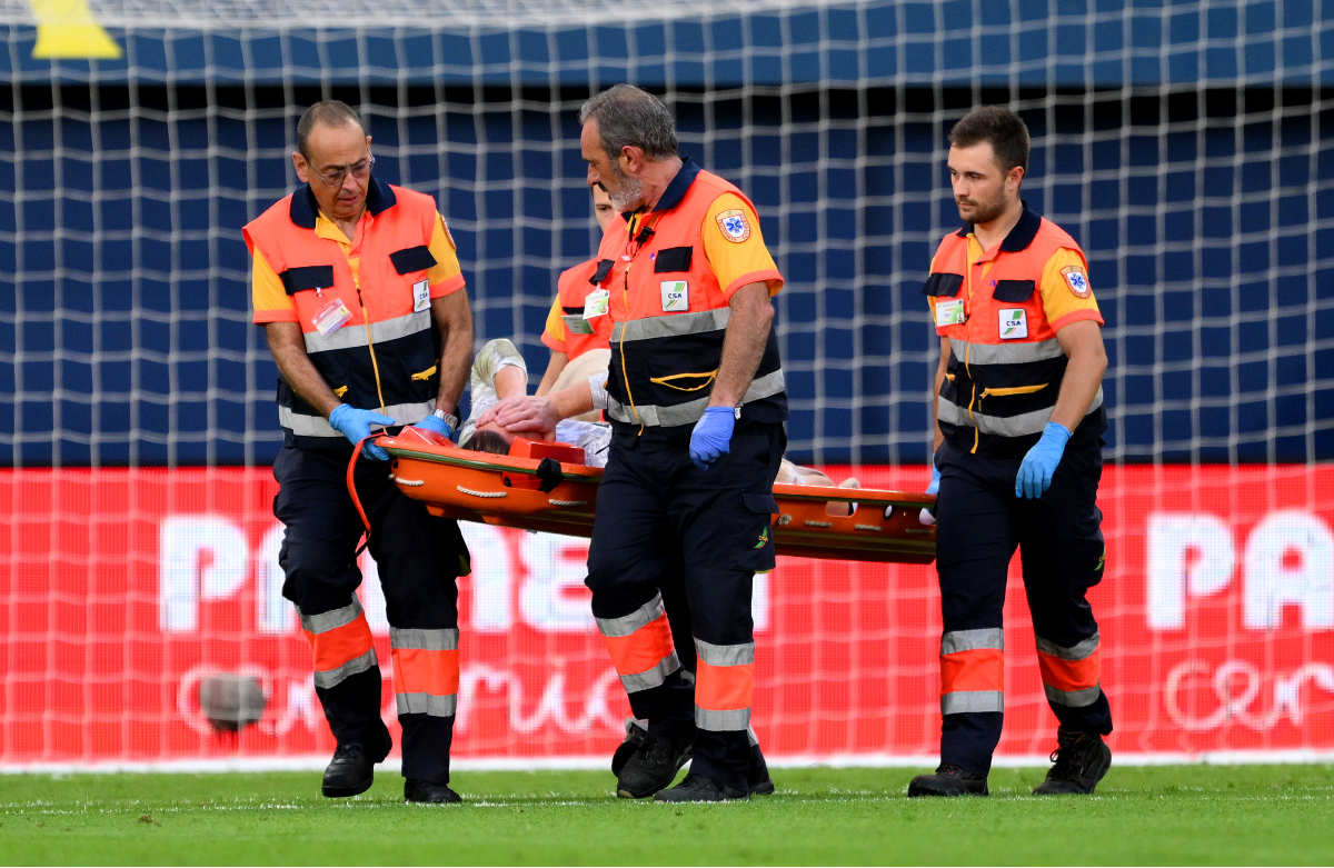 Marc-Andre ter Stegen's season with Barcelona is over. (Photo by David Ramos/Getty Images)