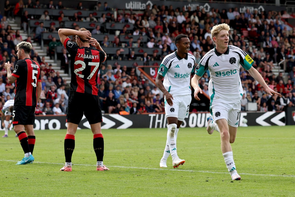 bournemouth newcastle anthony gordon
