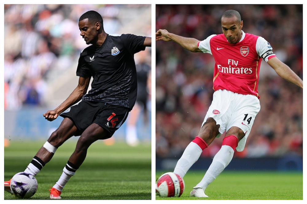 Alexander Isak reminds Mikel Arteta of Thierry Henry