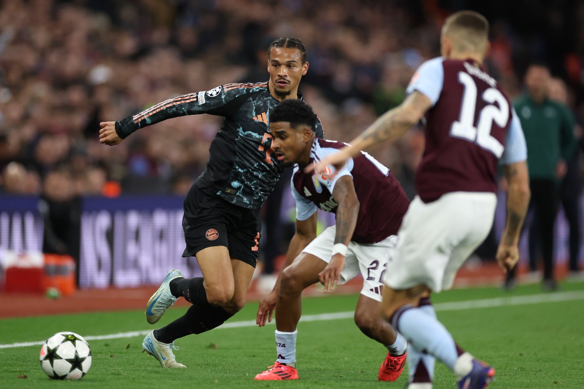 Leroy Sane in action for Bayern Munich