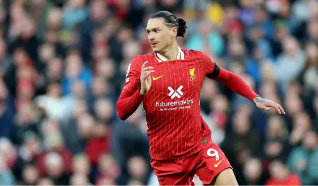 Liverpool attacker Darwin Nunez